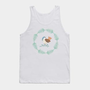 Retro Bird Ornament Tank Top